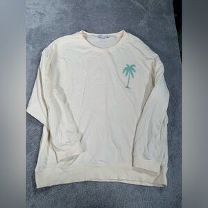South parade sweatshirt no bad days palm trees small